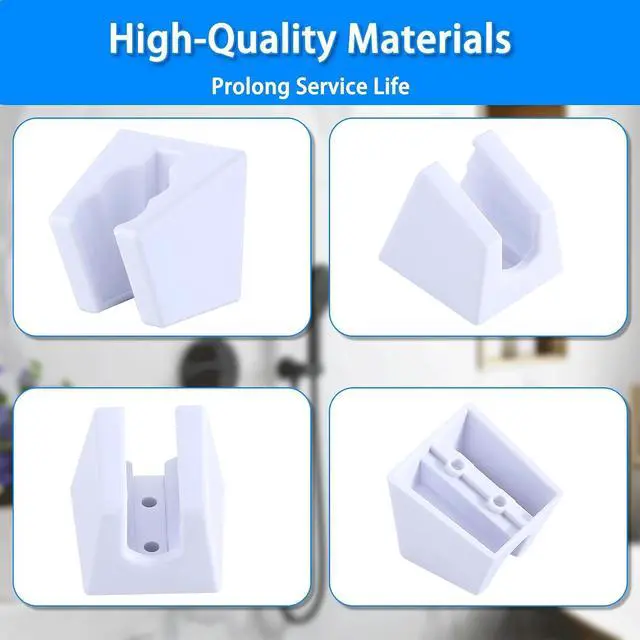 Alt view image 5 of 7 - DF-SA156-WT RV Handheld Shower Wand Bracket Holder - Mounting Screws Included, White