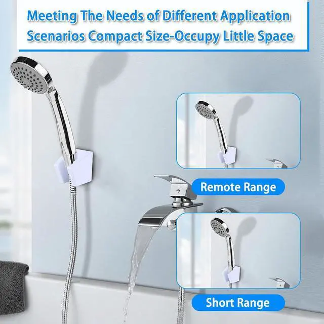 Alt view image 7 of 7 - DF-SA156-WT RV Handheld Shower Wand Bracket Holder - Mounting Screws Included, White