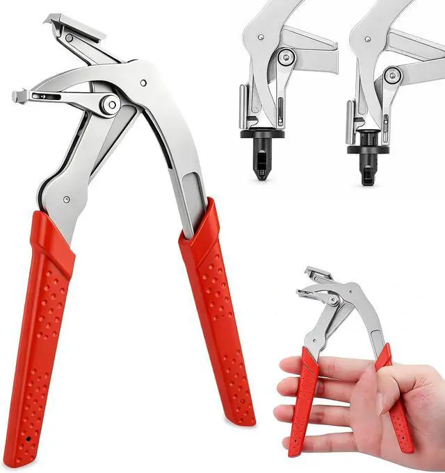 Main image of Car Clip Pliers & Panel Clip Removal Pliers, Spring-Loaded Fastener Rivet Remover for Auto Door Panels, Interior & Exterior Trim, Mechanic, Damage-Free Disassembly(1 pcs)
