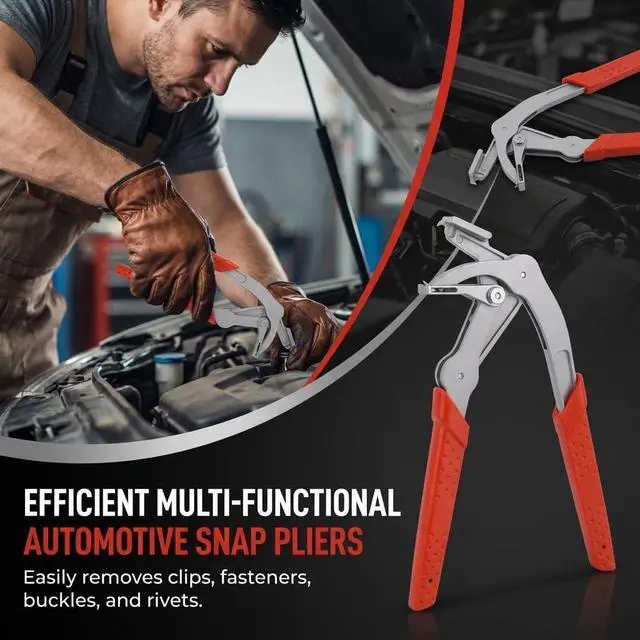 Alt view image 7 of 7 - Car Clip Pliers & Panel Clip Removal Pliers, Spring-Loaded Fastener Rivet Remover for Auto Door Panels, Interior & Exterior Trim, Mechanic, Damage-Free Disassembly(1 pcs)