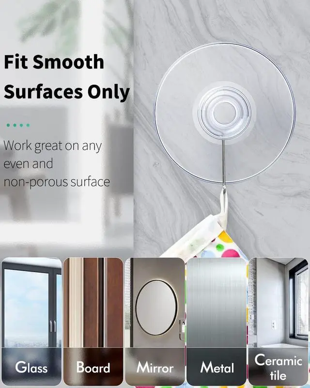 Alt view image 3 of 7 - Pawfly 30 Pack Suction Cups for Glass, Small Rubber Suction Cups for Home Kitchen Bathroom Organization Christmas Decoration Window (Assorted Sizes 0.8 & 1.2 & 1.8 Inch)