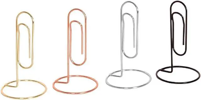 Alt view image 4 of 7 - Photo Clip,Nordic Paper Clip Table Card Memo Holder Stand Photo Clips Holder Message Folder Desk Stand for Paper Note Memory Photo