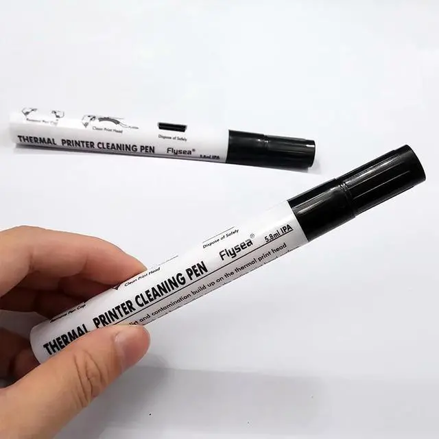 Alt view image 4 of 5 - GREUS 5 Pack Thermal Printer Cleaning Pen Universal Print Head Cleaning Pen Maintenance Cleaning Kit Printhead Cleaner Dust Stain Remover Pen for Card & Heat Transfer & Electronic Waybill Printer