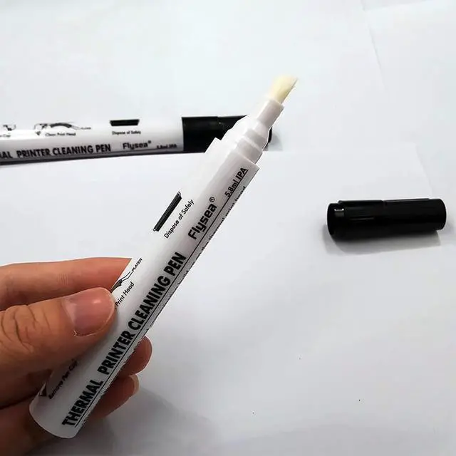 Alt view image 3 of 5 - GREUS 5 Pack Thermal Printer Cleaning Pen Universal Print Head Cleaning Pen Maintenance Cleaning Kit Printhead Cleaner Dust Stain Remover Pen for Card & Heat Transfer & Electronic Waybill Printer