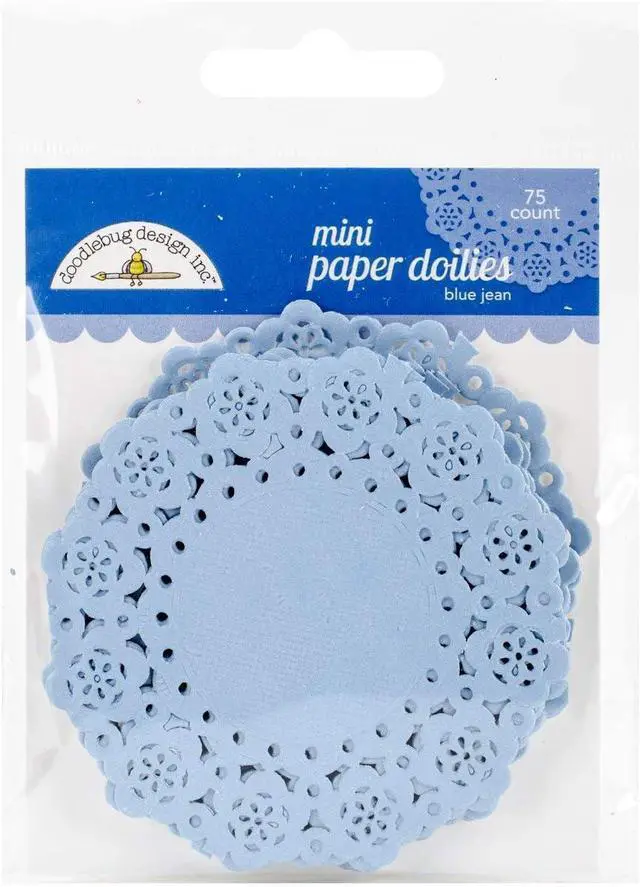 Main image of Doodlebug Mini Doilies (75 Pack), Blue Jean