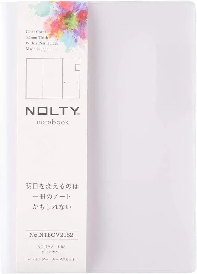 Main image of NOLTY B6 Clear PVC Notebook Cover, NTBCV2152