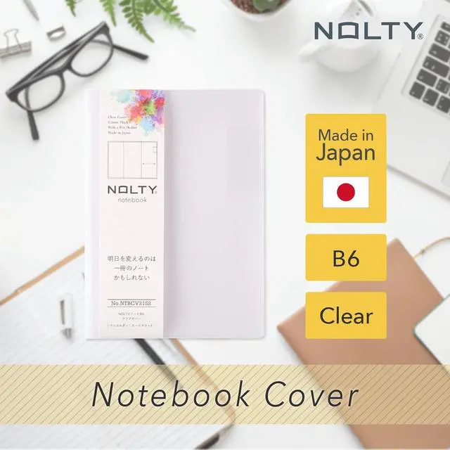 Alt view image 2 of 6 - NOLTY B6 Clear PVC Notebook Cover, NTBCV2152