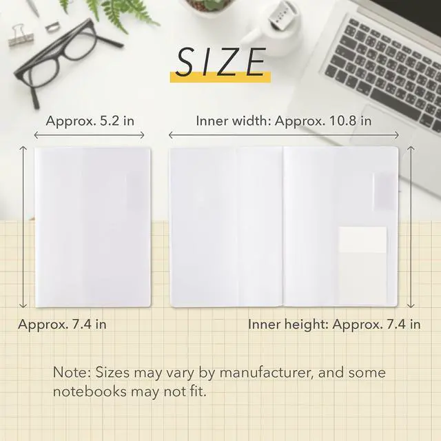 Alt view image 3 of 6 - NOLTY B6 Clear PVC Notebook Cover, NTBCV2152