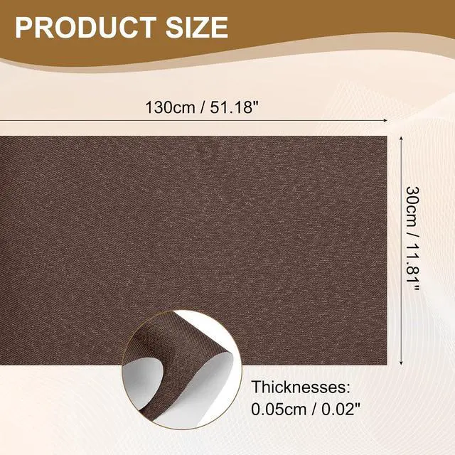 Alt view image 2 of 6 - PATIKIL Book Binding Cloth, 51 x 11 Inches Book Cloth for Binding Repairing Fabric Surface Paper Backed Bookbinding Supplies, Dark Brown