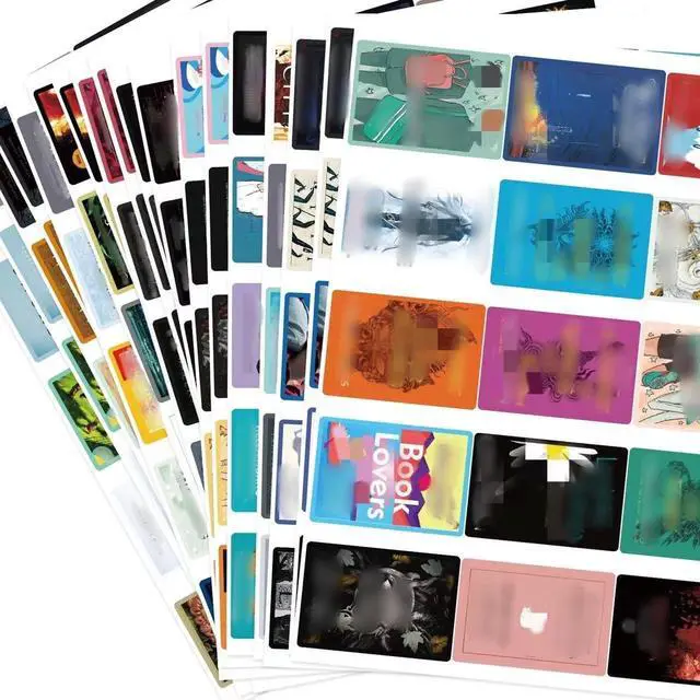 Main image of 180PCS Book Cover Stickers,Book Cover Stickers for Scrapbook Book Journal,Book Journaling Supplies Sticker, Bookish Lover Gifts