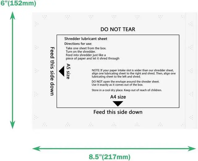 Alt view image 3 of 6 - laffeya Shredder Lubricant Sheets, 12 Paper Shredder Sharpening & Cleaning | Shredder lubricant sheet clean, sharpen & lubricate blades. Prevents jams, reduces static. Easy usejust feed & shred