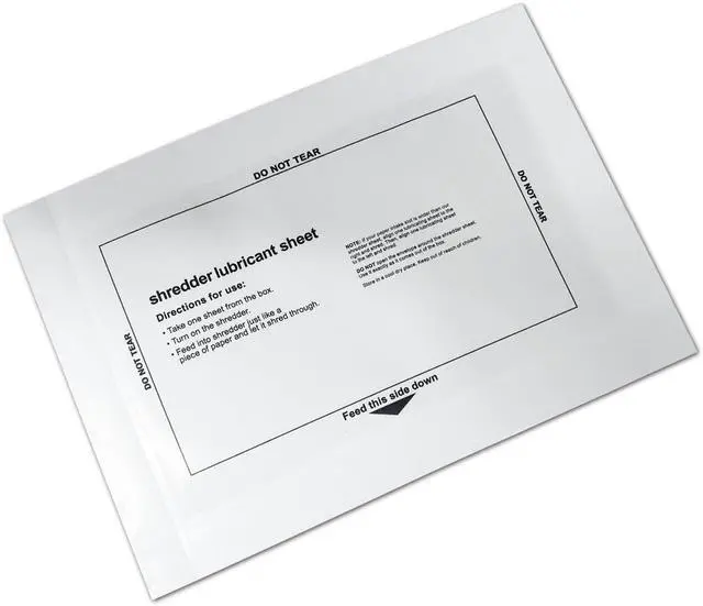Alt view image 4 of 6 - laffeya Shredder Lubricant Sheets, 12 Paper Shredder Sharpening & Cleaning | Shredder lubricant sheet clean, sharpen & lubricate blades. Prevents jams, reduces static. Easy usejust feed & shred
