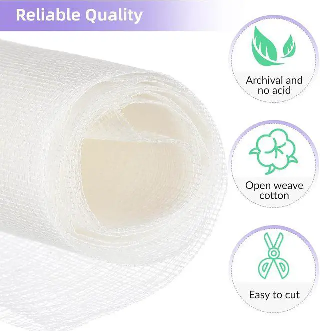 Alt view image 3 of 7 - Irenare Mull Cloth Book Binding Fabric for Covering Spines,78 X 45 Inch | Ribbed Reinforced Material for Repairing Old Books, Rebinding Sketchbooks Scrapbooks, Bookbinding Projects Supplies