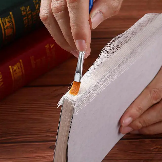 Alt view image 5 of 7 - Irenare Mull Cloth Book Binding Fabric for Covering Spines,78 X 45 Inch | Ribbed Reinforced Material for Repairing Old Books, Rebinding Sketchbooks Scrapbooks, Bookbinding Projects Supplies