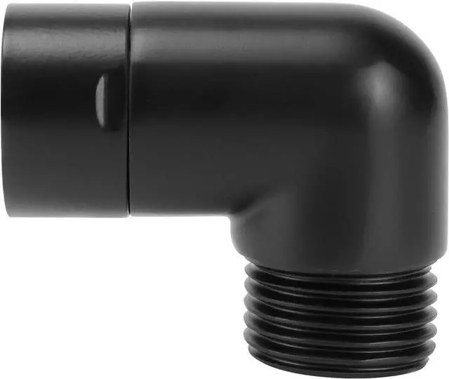 Main image of NearMoon Shower Elbow Adapter, Solid Brass G1/2" Shower Arm Extension for Connecting Shower Head, 90 Degree (Matte Black)