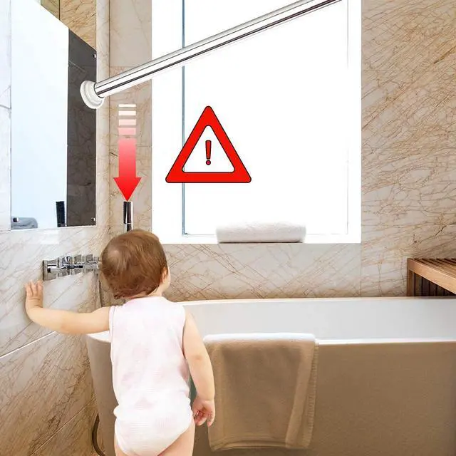 Alt view image 4 of 4 - Shower Curtain Rod Holder for Wall,Two Modes of Non-Destructive Installation and Perforated Installation of Bathroom Super Glue Shower Rod Support Base (White)