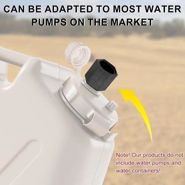 Alt view image 3 of 7 - Water Pump Adapter Compatible with Scepter 5 Gallon Water Containers, Water Jug Adapter Faucet-to-Pump Connector for Easy Water Transfer Accessories for Camping Emergency Outdoor Use