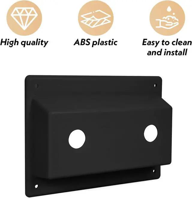 Alt view image 6 of 7 - Faucet Stand Off Bezel Faucet Cover (Black) for RV Camper Trailer Shower Plate Replacement Part