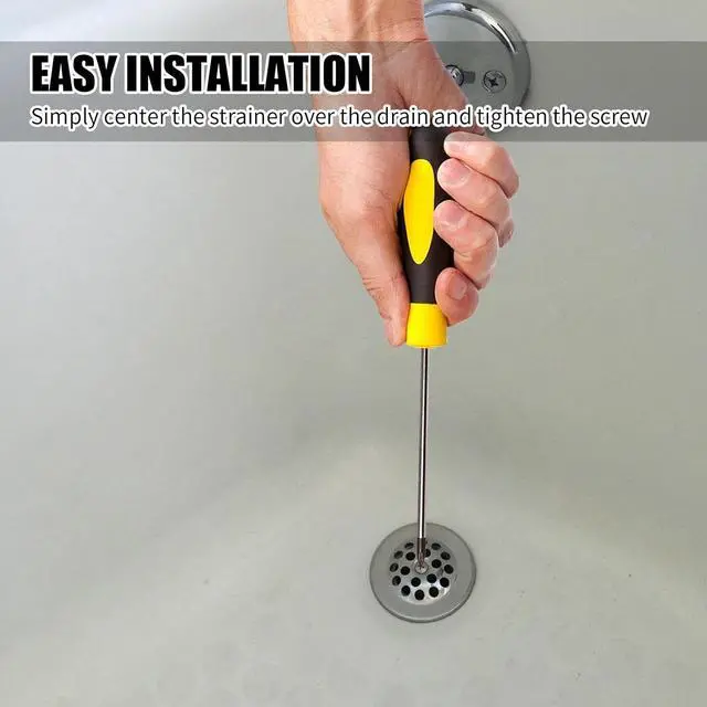 Alt view image 5 of 6 - PP826-64 Bathtub Dome Grid Strainer with Screw (1)