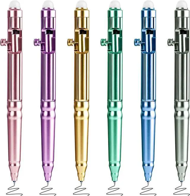 Main image of BAYTORY 6Pcs Retractable Erasable Gel Pens, Black Ink 0.5mm Fine Point | Black Ink Erasable Pen, Smooth Writing for Note Taking Marking Planner Crossword Puzzles