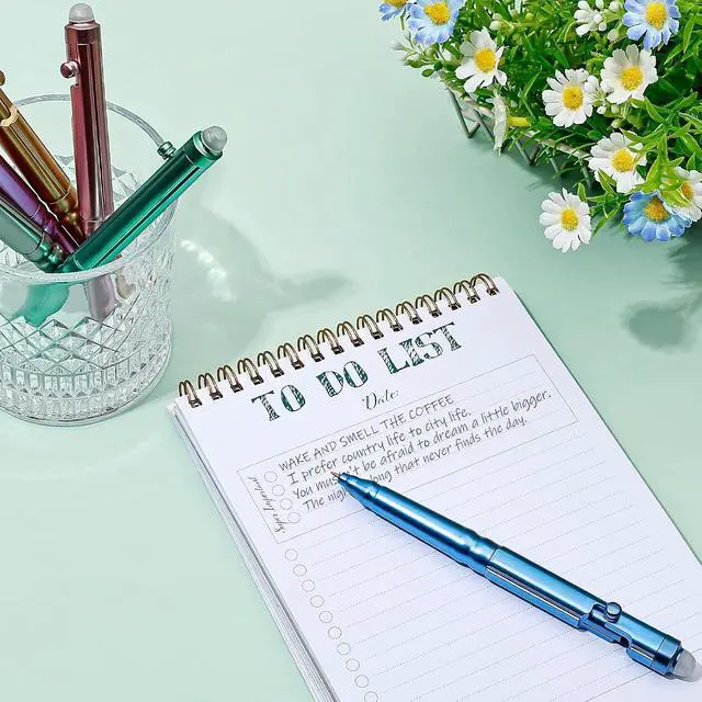 Alt view image 7 of 7 - BAYTORY 6Pcs Retractable Erasable Gel Pens, Black Ink 0.5mm Fine Point | Black Ink Erasable Pen, Smooth Writing for Note Taking Marking Planner Crossword Puzzles