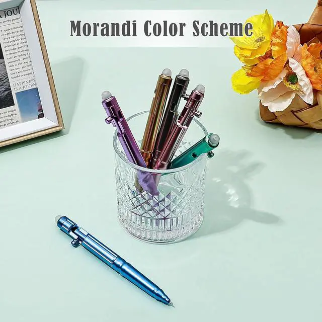 Alt view image 6 of 7 - BAYTORY 6Pcs Retractable Erasable Gel Pens, Black Ink 0.5mm Fine Point | Black Ink Erasable Pen, Smooth Writing for Note Taking Marking Planner Crossword Puzzles