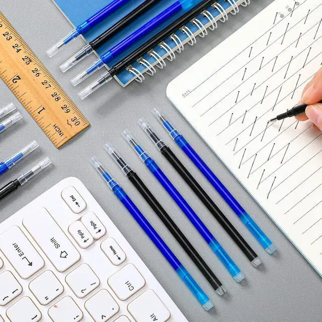 Alt view image 2 of 7 - Zonon 24 Pcs 0.7mm Erasable Gel Ink Pen Refills Compatible with Frixion Friction Gel Ink Refills Medium Fine Point Erasable Pens Lead for Writing Planner and Crossword Puzzles(Black, Blue)