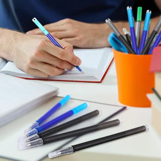 Alt view image 6 of 7 - Zonon 24 Pcs 0.7mm Erasable Gel Ink Pen Refills Compatible with Frixion Friction Gel Ink Refills Medium Fine Point Erasable Pens Lead for Writing Planner and Crossword Puzzles(Black, Blue)