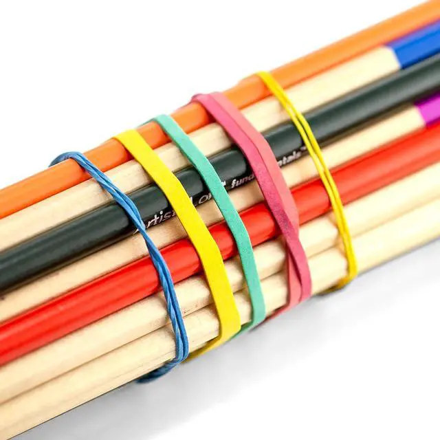 Alt view image 3 of 7 - Officemate Assorted Size and Color Rubber Bands, 4 oz (82025), 0.05 x 5.75 x 1.75 inches, Assorted