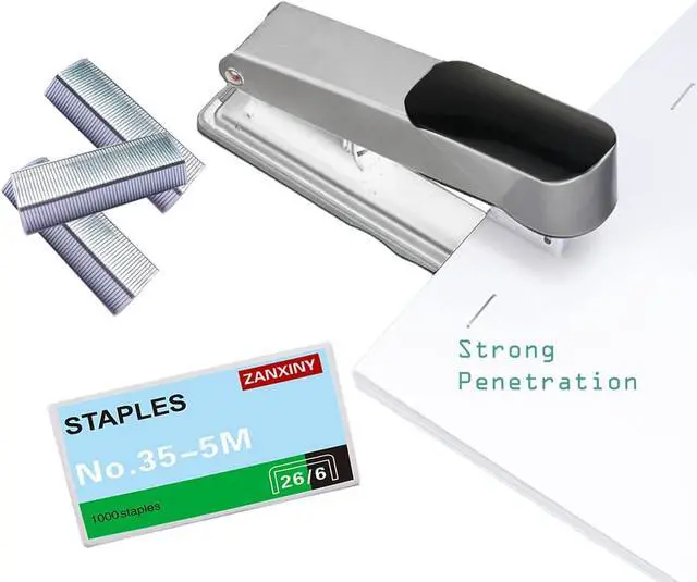 Alt view image 4 of 5 - 4000pcs 1/4 Inch Standard Staples,Desktop Staple,26/6 Type Galvanize Staple | 26/6 Standard Staples, 100 per Strip, 4 Boxes of 4000, Fits 1/4" Standard Staplers, for Office School Home Stapler Refills