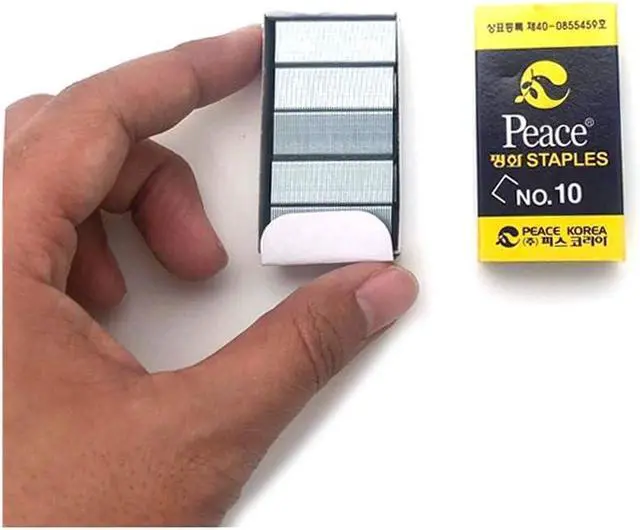 Alt view image 2 of 4 - Peace Mini Staples Office School Supplies 4,000pcs (4 Boxes)