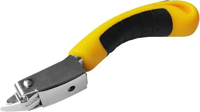 Alt view image 2 of 6 - Staple Remover, Staple Puller Tool, Upholstery and Construction Heavy Duty Staple Remover, Strength Staple Puller Removing All Kinds of Staples(Yellow)