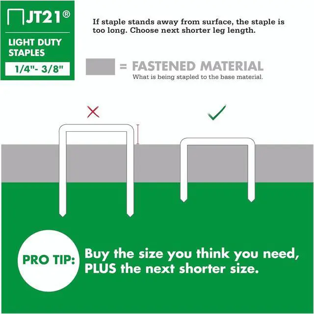 Alt view image 4 of 6 - Arrow 276 JT21 Thin Wire Staples for Staple Guns and Staplers, 1000 Count | 3/8" Leg Length, 7/16" Crown Width, Heavy-Duty Galvanized Steel, Use for Upholstery, Crafts, General Repairs