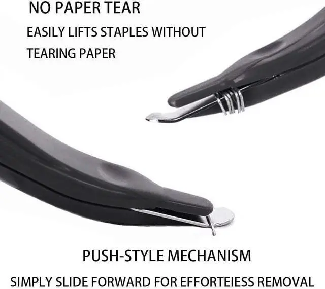 Alt view image 2 of 7 - Staple Remover Professional Magnetic Staple Remover Puller Staples Remover Staple Removal Tool for School Office Home (Black)
