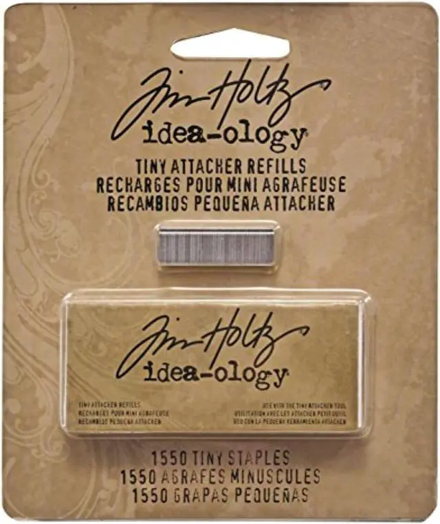 Main image of Tim Holtz Idea-ology Metal Tiny Attacher Refills, Box of 1550 Staples, .25 Inches, TH92801