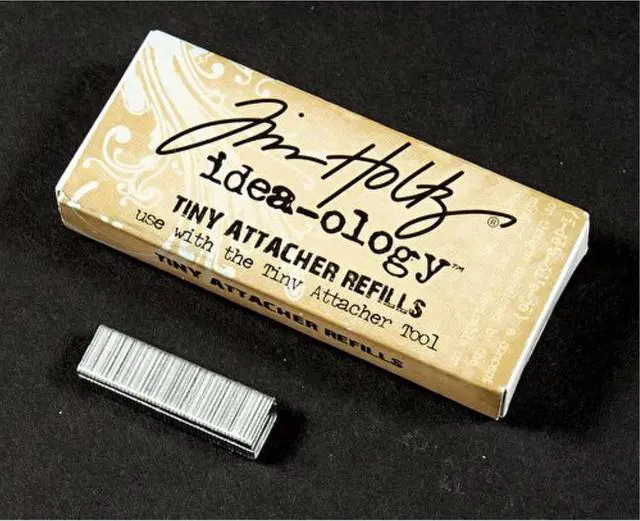 Alt view image 2 of 2 - Tim Holtz Idea-ology Metal Tiny Attacher Refills, Box of 1550 Staples, .25 Inches, TH92801