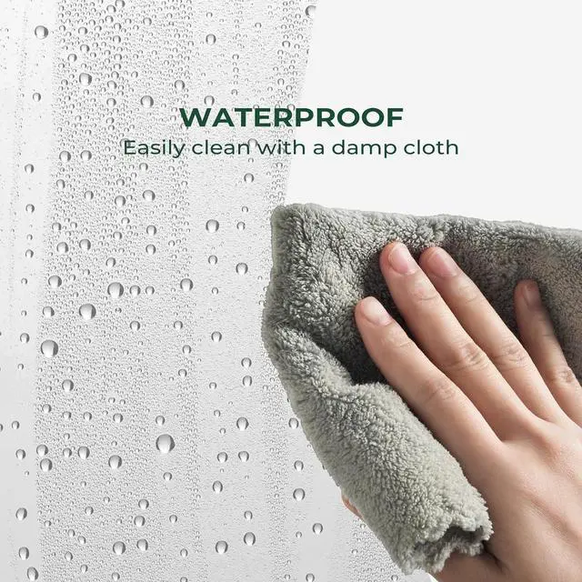 Alt view image 5 of 7 - HARBOREST Clear Shower Curtain Liner with Side Suction Cups, Premium PEVA Plastic Shower Liner with 3 Magnets, Waterproof Bathroom Curtain, 54 x 78, Clear