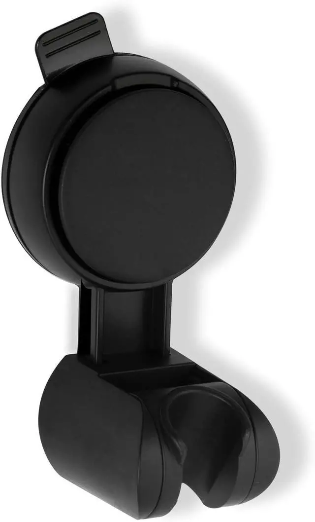 Main image of Suction Cup Hand held Shower Head Holder- Reusable - 5 Angles Adjustable - Bathroom Wall Mount Shower Wand Holder - Matte Black