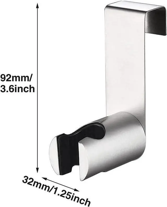 Alt view image 2 of 7 - Bidet Sprayer Holder,Stainless Steel Hanging Rack Punch-Free Toilet Bidets Holder,Replacement Hanger for Hand Shower Toilet Bidet Sprayer,Toilet Bathroom Attachment