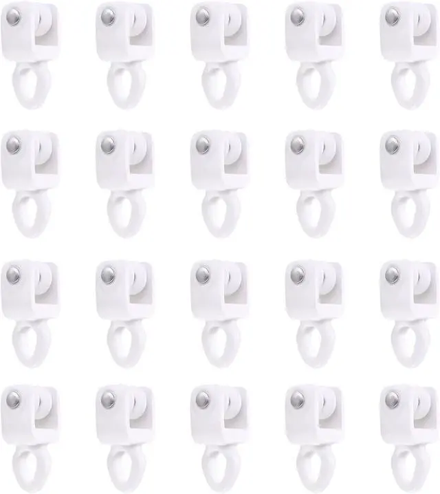 Main image of ZSTARR Heavy Duty Gliders for I Profile Flexible Curtain Track, 20 Pack | Fits I Profile Straight & Curved Curtain Tracks. Ideal for RV, Shower, Hospital, Room Divider & Window Curtains
