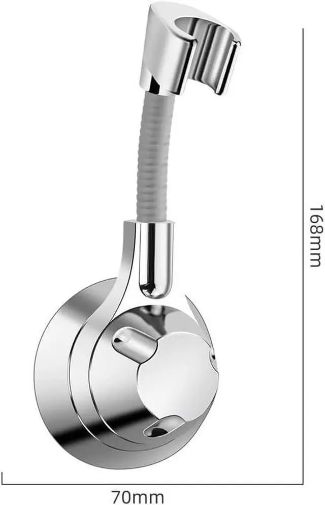 Alt view image 2 of 7 - Adjustable Shower Head Holder Suction Cup Handheld Shower Head Bracket Bidet Sprayer Holder for Toilet Handheld Showerhead High Pressure Hand Held Shower Heads Diaper Sprayer Head Showerheads