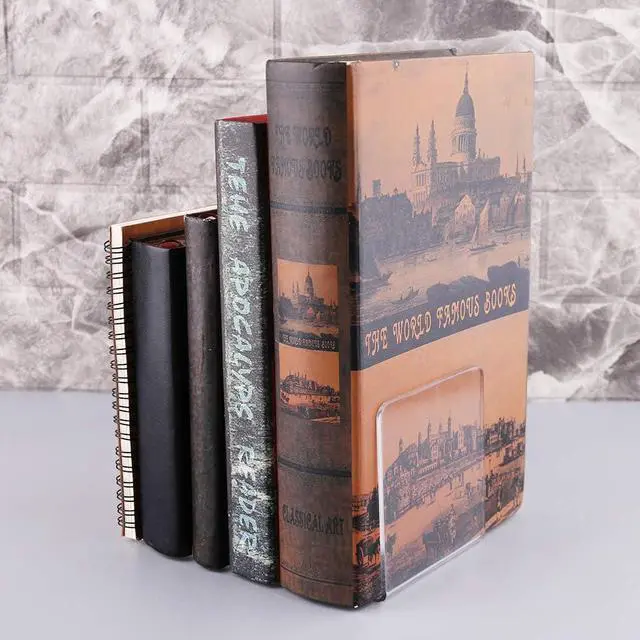 Alt view image 6 of 7 - 2Pcs Book Ends, Clear Acrylic Bookends, Non-Skid Bookend Supports, Book Stopper for Books/Movies/CDs/Video Games