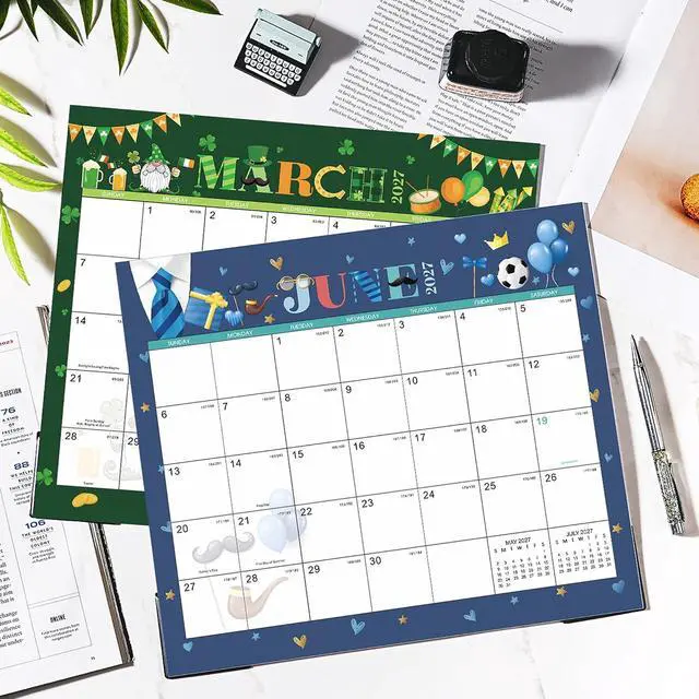 Alt view image 2 of 7 - 2027 Magnetic Calendar - Magnetic Calendar for Refrigerator, 11.2"x13' | Magnetic Fridge Calendar from Jan.2027 - Dec.2027, 2027 Magnetic Refrigerator Calendar 12 Month, Tear-off Pad, Festival Theme