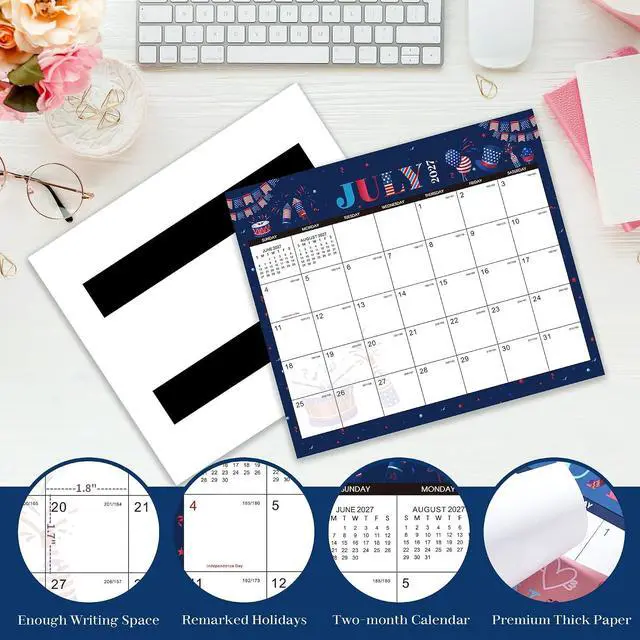 Alt view image 3 of 7 - 2027 Magnetic Calendar - Magnetic Calendar for Refrigerator, 11.2"x13' | Magnetic Fridge Calendar from Jan.2027 - Dec.2027, 2027 Magnetic Refrigerator Calendar 12 Month, Tear-off Pad, Festival Theme