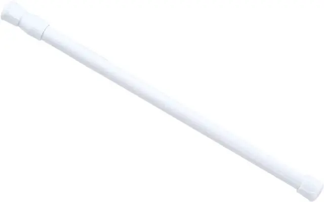 Main image of Milltrip Shower Curtain Rod, Spring Tension Curtain Rod Shower | Extendable Curtain Closet Window Rail Pole White Shower Curtain Rod Bathroom Tension Shower Rod 11.81 to 19.69 Inch