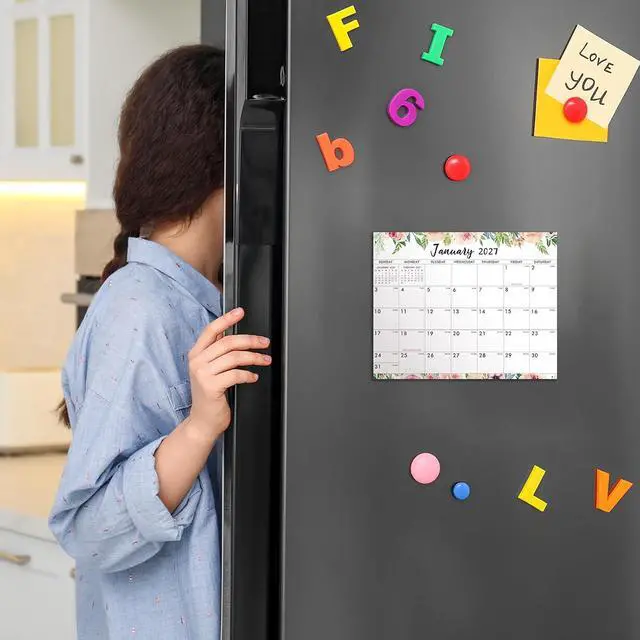 Alt view image 7 of 7 - Magnetic Calendar 2026-2027 - Magnetic Calendar for Fridge 2026-2027 from Jul. 2026 - Dec. 2027, 8" × 10", Tear-off Pad, Blocks with Julian Dates, MagneticFridge Calendar for Life