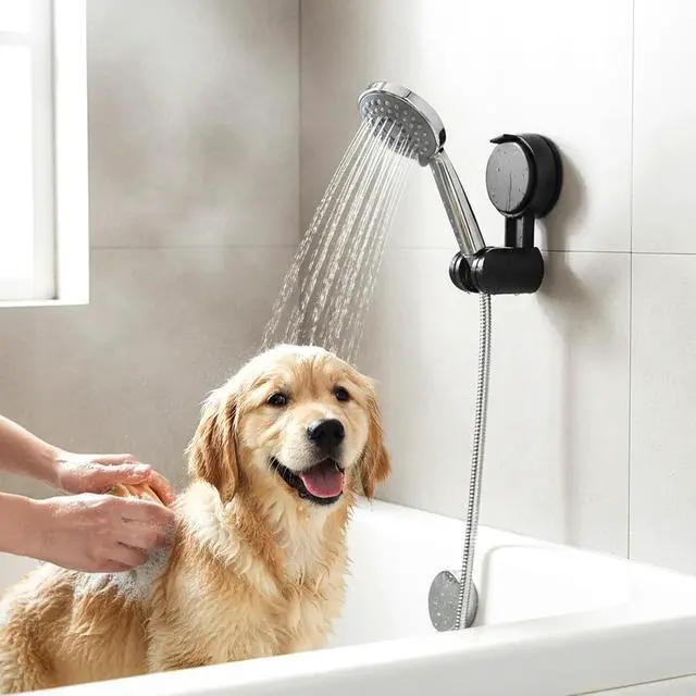 Alt view image 6 of 7 - Suction Shower Head Holder, No Drilling Hand Held Shower Holder Rotatable and Adjustable Shower Head MounRemovable Shower Sprayer Holders for Bathroom