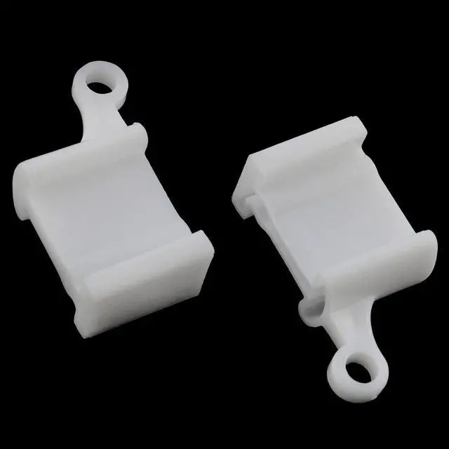 Alt view image 3 of 5 - 6PCS Flexible Curtain Cap, End caps for Flexible Curtain Track, Bendable Room Divider Track for RV, Shower, Hospital, Window Curtain Hooks and Clips