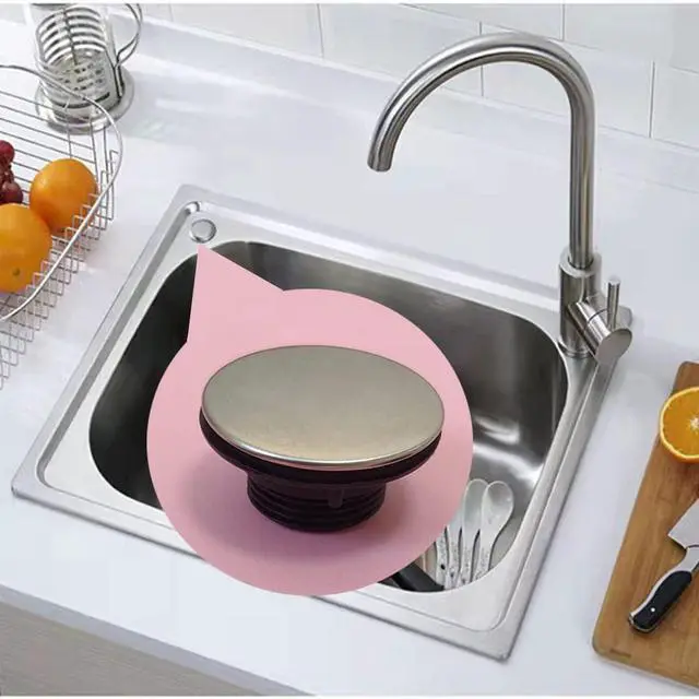 Alt view image 6 of 7 - 2 Pcs Stainless Steel Kitchen Sink Tap Hole Cover Kitchen Faucet Hole Cover Faucet Hole CoverSink Tap Hole CoverKitchen Faucet Hole Cover Stainless Steel (1.2 to 1.6 Inch in Diameter)