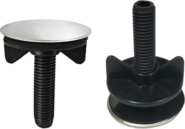 Alt view image 3 of 7 - 4 Pack Kitchen Faucet Hole Cover Sink Tap Hole Plate Stopper Cover Brushed Metal Stainless Steel Plug Kitchen Sink Hole Cover